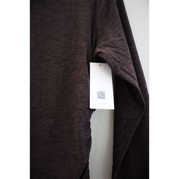 Spanx 50880R Women's Sz S Truffle Brown Heather Skysoft Mock Neck L/S Top - Picture 7 of 11